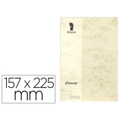 Sobre rossler coloretti c5 color marmol crema 157x225 mm pack de 5 unidades