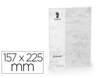 Sobre rossler coloretti c5 color marmol gris 157x225 mm pack de 5 unidades
