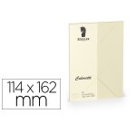 Sobre rossler coloretti c6 ministro color crema 114x162 mm pack de 5 unidades