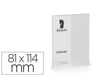 Sobre rossler coloretti c7 color gris claro 81x114 mm pack de 5 unidades