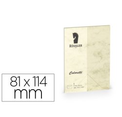 Sobre rossler coloretti c7 color marmol crema 81x114 mm pack de 5 unidades