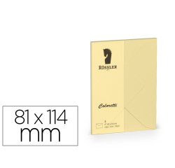 Sobre rossler coloretti c7 color marron arena 81x114 mm pack de 5 unidades