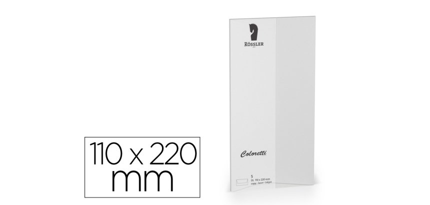 Sobre rossler coloretti dl americano color gris claro 110x220 mm pack de 5 unidades