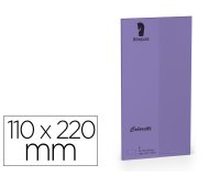 Sobre rossler coloretti dl americano color lila 110x220 mm pack de 5 unidades