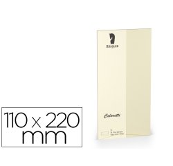 Sobre rossler coloretti dl americano color marmol crema 110x220 mm pack de 5 unidades