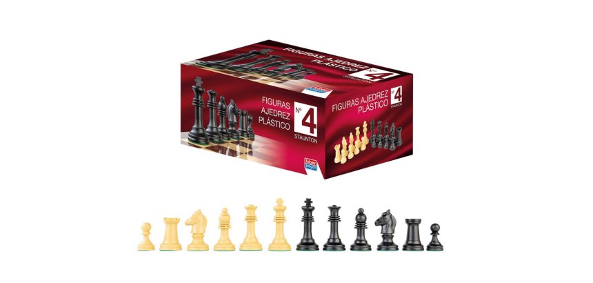 Ajedrez falomir staunton nº4 figuras de plástico