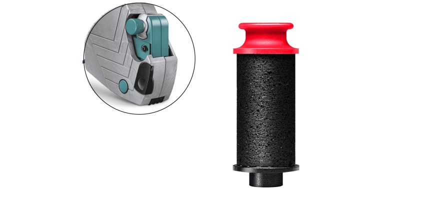 Rodillo entintador meto basic para etiquetadora arrow s tinta negra pack de 5 unidades