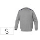 Sudadera deltaplus sweat olino con refuerzo en espalda y codos gris talla s