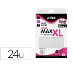 Barra termofusible plico cola extrafuerte max xl 11,5 mm de diametro x 200 mm de alto blister de 24 unidades