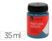 Pintura latex la pajarita satinada l-34 bote 35 ml azul metal