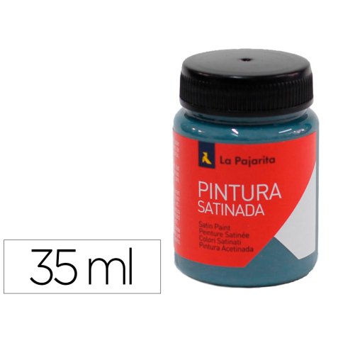 Pintura latex la pajarita satinada l-34 bote 35 ml azul metal