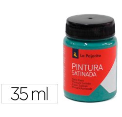 Pintura latex la pajarita satinada l-39 bote 35 ml verde jade