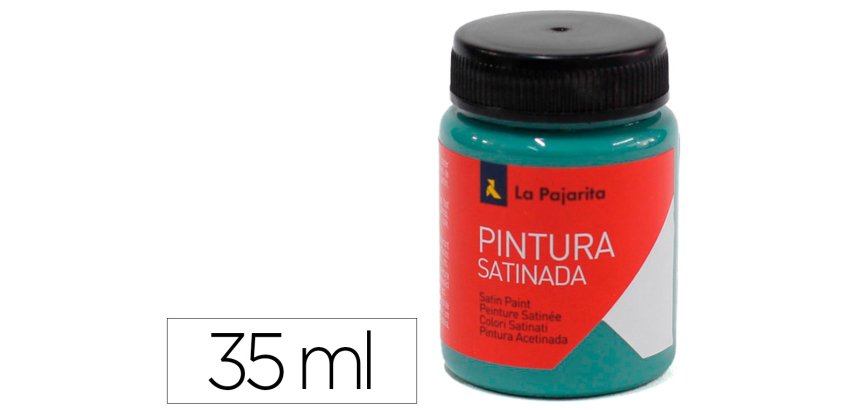 Pintura latex la pajarita satinada l-39 bote 35 ml verde jade