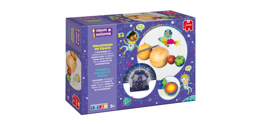 Juego jumbo educativo create & discover el espacio