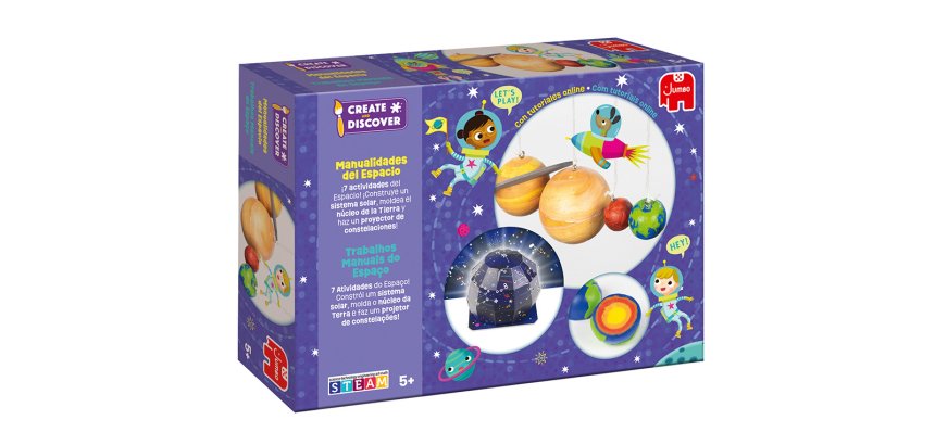 Juego jumbo educativo create & discover el espacio