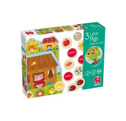Juego goula educativo memo & loto los 3 cerditos