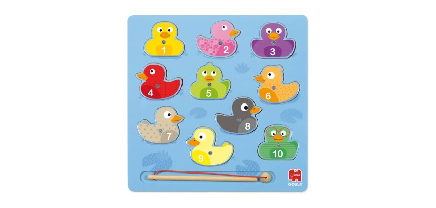 Puzle goula madera magnetico 11 piezas patos magicos