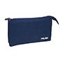 Bolso escolar portatodo milan 1918 collection 3 cremalleras y 5 compartimentos azul marino 215x35x125 mm
