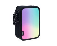Plumier escolar milan serie sunset triple color negro 195x55x130 mm