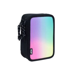 Plumier escolar milan serie sunset triple color negro 195x55x130 mm