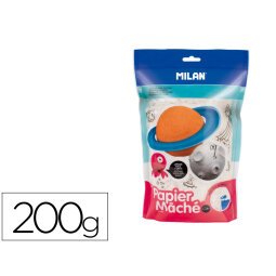 Papel mache milan blanco en polvo bolsa de 200 g