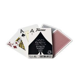 Baraja fournier poker ingles nº2800 plastico indice gigante