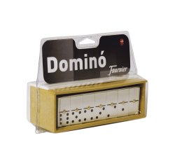 Domino chamelo fournier ficha marfilina en caja de plastico en blister