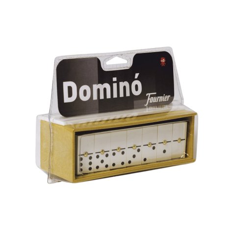 Domino chamelo fournier ficha marfilina en caja de plastico en blister