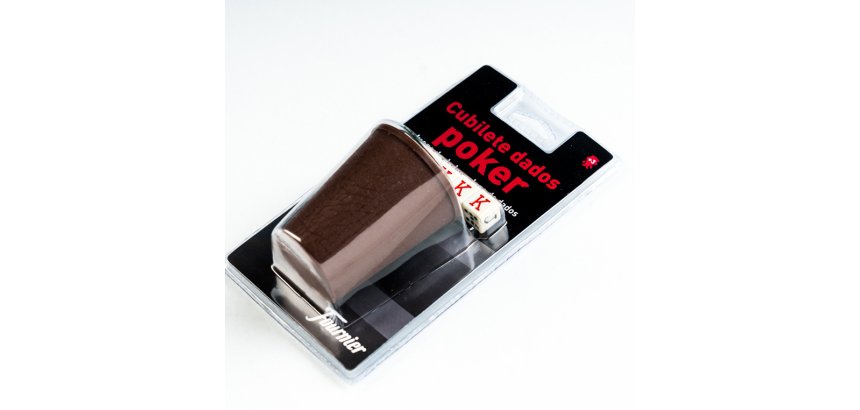 Dados poker forunier con cubilete en blister