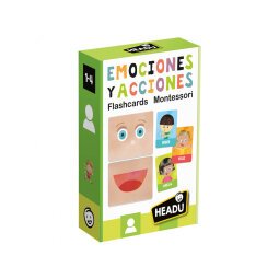 Juego didactico headu flash cards emociones y acciones montessori