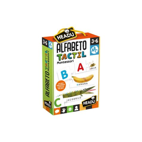 Juego didactico headu alfabeto tactil montessori