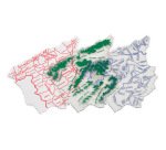 Plantilla faibo mapa españa 15x12,5 cm bolsa de 3 unidades 100% reciclable