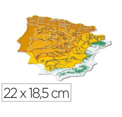 Plantilla faibo mapa españa 22x18,5 cm bolsa de 3 unidades 100% reciclable