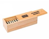 Domino falomir marfil en caja de madera
