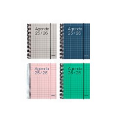 Agenda universal additio dia pagina curso escolar paginas anotaciones +16 años colores surtidos