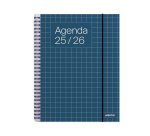 Agenda universal additio semana vista 16,5x21,5 cm curso escolar +16 años paginas anotaciones colores surtidos