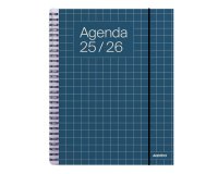 Agenda universal additio semana vista 16,5x21,5 cm curso escolar +16 años paginas anotaciones colores surtidos