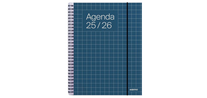 Agenda universal additio semana vista 16,5x21,5 cm curso escolar +16 años paginas anotaciones colores surtidos
