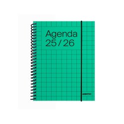 Agenda universal additio mini 16,5x21,5 cm semana vista curso escolar +16 años paginas anotaciones colores surtidos