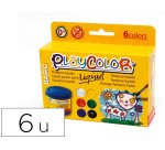 Tempera liquida playcolor liquid basic 40 ml caja de 6 unidades colores surtidos