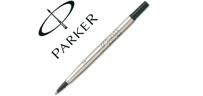 Recambio rotulador roller parker 0,5 mm negro