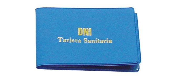Funda portacarnet seguridad social y dni opaca
