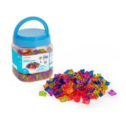 Juego didactico miniland gemas para contar translucidas