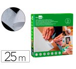 Cinta de cierre adhesiva liderpapel velcro blanco 20mm x 25m