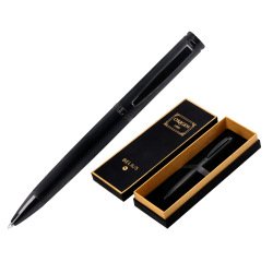 Boligrafo belius origen 1995 aluminio textura cepillada color negro tinta azul caja de diseño