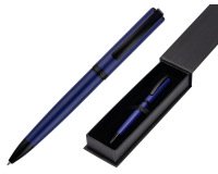 Boligrafo belius turbo aluminio color azul y negro tinta azul caja de diseño