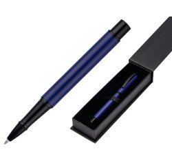 Roller belius turbo aluminio color azul y negro tinta azul caja de diseño