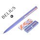 Boligrafo belius rose aluminio color lavanda/oro rosa tinta azul caja de diseño