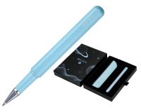 Roller y funda de similpiel belius space b color minimalista azul tinta azul caja de diseño