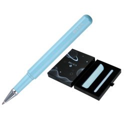 Roller y funda de similpiel belius space b color minimalista azul tinta azul caja de diseño